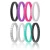 Import Unisex Fashion Custom Rubber Wedding Ring Silicone Mens Safe Durable Silicone Rubber Wedding Band Ring for Sportsman/Workers from China