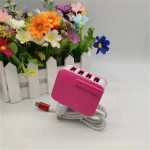 Universal power adapters latest 4-port travel usb charger 5v1.2a wall cable charger