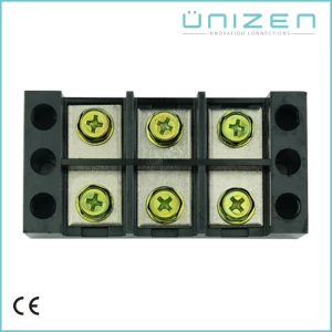 UNIZEN TBC-1003 high quality stationary type 3 rows 6 pins screw terminal connector