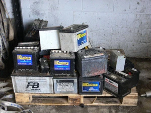 Used Drained Battery Scrap