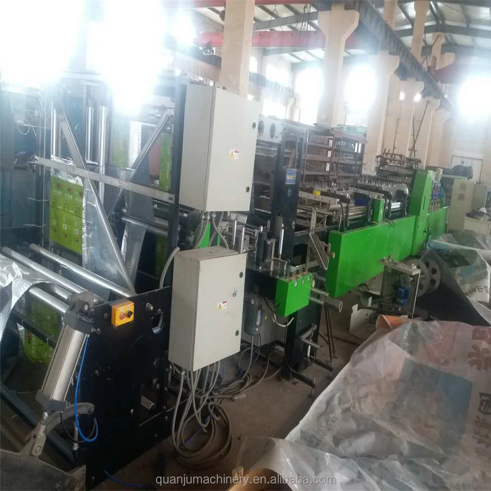 Used plastic bag making machine stand up with zipper pouch making machine