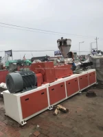 Used Underwater pvc pellet conic twin screw extruders, Second hand UPVC Underwater pipe making machine