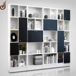 Useful design customized size PD FR-MDF material library book shelf