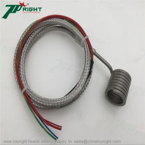 Using temperature control mold coil heater hot runner system