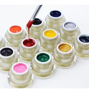 UV nail gel  manufacturer color painting gel nail art drawing paint gel  color high pigment easy dry nail painting
