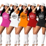 Vestidos 2021 ladies letter graphic t shirt dress short sleeve women cut out dress slim fit casual dresses