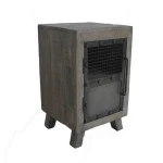 Vintage & Industrial Furniture Solid Mango Wood Rough Finish Nightstand