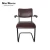 Import vintage top grain metal iron frame arm chair leather loft industrial dining chair from China