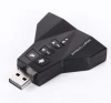 Virtual 7.1 Channel USB 2.0 Audio Adapter Sound Card - Black