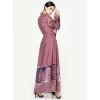 Voile Ramadan Abaya Gauze Women Islamic Clothing Luxury Arab Muslim Dress