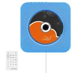 Wall Mounted CD Player BT Home Audio with Remote Control Built-in HiFi Speakers USB MP3