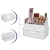 Import waterproof dustproof makeup desk organizer with handle and lid separable cosmetic jewelry storage box from Pakistan