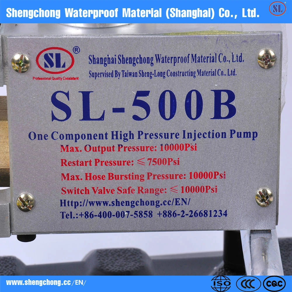 waterproof project SL-500B with SL drill pu resin injection grouting pump