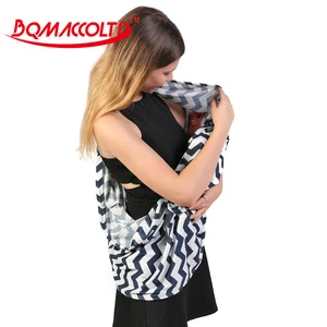 Wavy pattern care scarf breast feeding printed oversized multi use portable baby nursing cover wholesale for promotional