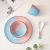 Import WEIYE 2021 nordic style round bowl plate spoon mug colorful porcelain customized color ceramic 4pcs dinnerware set from China