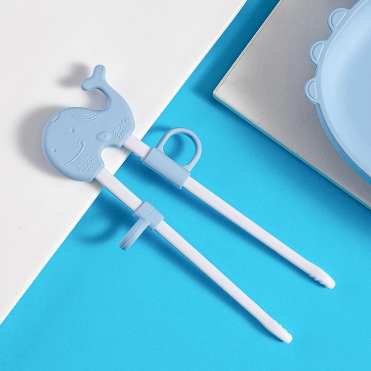 Whale patterning chopsticks baby helpers learn to train chopsticks in various colors