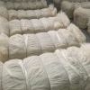 White 100% Natural Sisal Fiber/ Wool / Rubber fibre