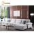 Import White ramie cotton fabric dfs furniture factory outlet modular 1 3 seater corner chaise sofa from China