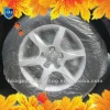 white/transparent plastic tyre cover/car tyre protector