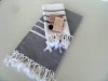 Wholesale 100%Cotton Material Custom Made Pestemal Hammam Towel Turkey Denizli