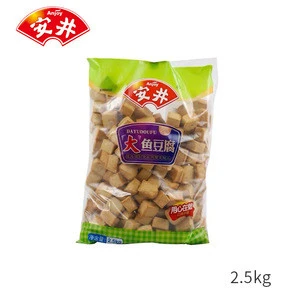 Wholesale 2.5kg Chinese food Spicy barbecue Oden meatball fondue pot beans fishing fragrant crispy fish frozen tofu