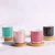 Import Wholesale cheap colorful decal hotel home afternoon tea coffee cup saucer with wood plate from China
