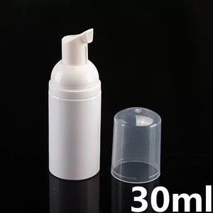wholesale customized  printing Empty 30 50ml 100ml white Plastic hand soap Foam pump bottle with golden pump