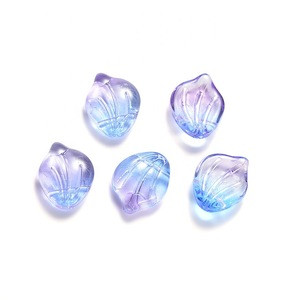 Wholesale Different Color Shell Shapes Bead Charm Pendant Lampwork Czech Glass Beads Crystal For Necklace Jewelry Making