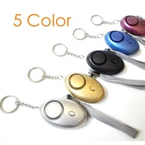 Wholesale Factory Ship 140dB SOS Personal Attack Safety Security Keyring Keychain Alarm with Torch
