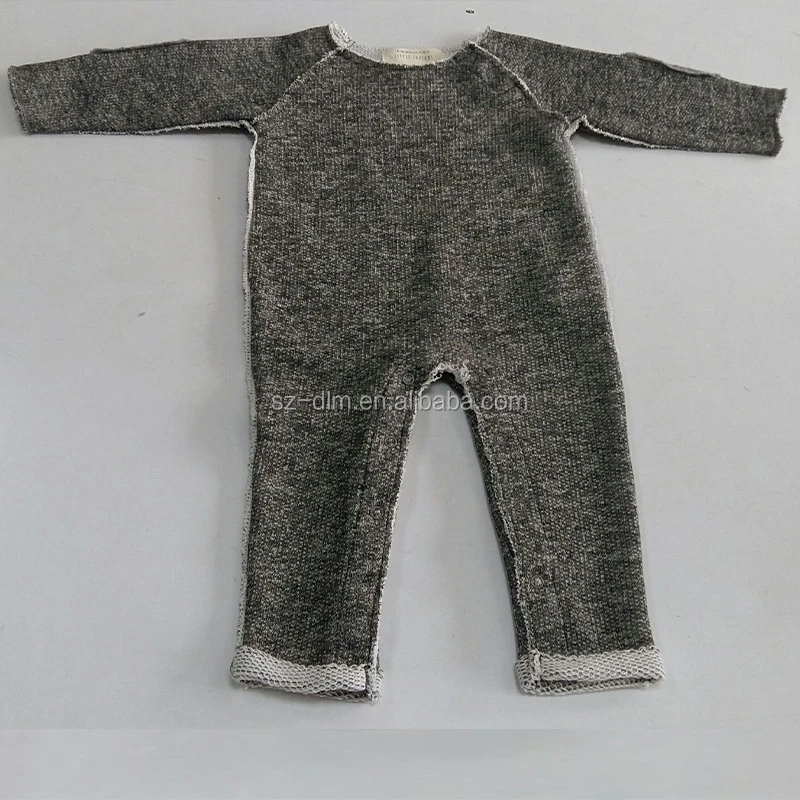 Wholesale fall winter long sleeve jumpsuit clothes high quality soft new born baby rompers