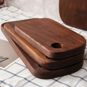 wholesale good quality black walnut wooden chopping cutting board with logo