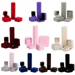 Wholesale high grade velvet jewelry packing box necklace earring ring bracelet pendant jewelry gift box