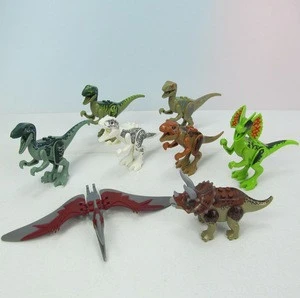 (Wholesale) Jurassicies Dinosaur Toys Mini Block Figure Lele Building Blocks, jurassic Dinosaur building blocks for children