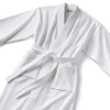 Wholesale luxury bathrobes cotton terry hotel bath robe white color