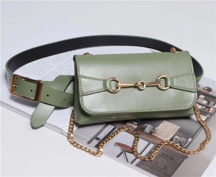 Wholesale manufacturer ODM customized women leather waist bag for phone and key