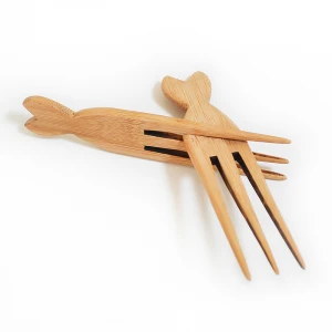 Wholesale New Arrival Small Bamboo Wood Afro Hair Pick Comb Hair Comb