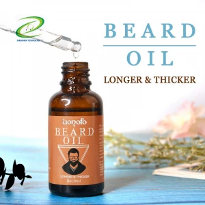 Wholesale new design men like 100% natural organic growth bottle beard oil