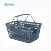 Wholesale Plastic Net Retail Store Carry Supermarket Shopping Baskets with Handle