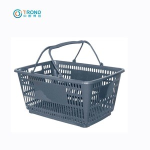 Wholesale Plastic Net Retail Store Carry Supermarket Shopping Baskets with Handle