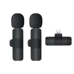 Wholesale Plug Play Wireless Microphone Professional K9 Mini Wireless Microphone 2 In 1 Noise Cancelling Interview