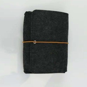 Wholesale promotion ziplock gray color felt pen pouch pencil case