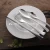 Import wholesale Restaurant cutlery dinnerware Knife Fork Spoon Silverware Stainless Steel Flatware Set from China
