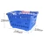 Import wholesale shopping basket supermarket plastic basket with wheels from China