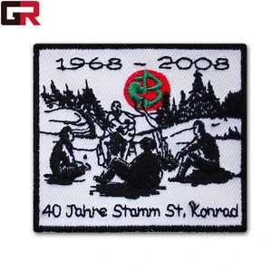 Wholesale souvenir embroidery patch for clothing