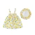 Import Wholesale Summer Baby Dress Girls Princess Cotton Sleeveless Kids Apparel Hat 2Pcs Girl Dresses from China