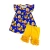 Wholesale summer stylish kids 2pcs clothing set T shirt and Ruffle shorts High quality  baby girl boy clothes outfit set
