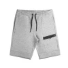 Wholesale Summer Zipper Elastic Jogging Polyester Gym Fitness Men Shorts