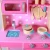 Import Wholesale TQ-2060 Pink Kitchen for girls wooden toy kitchen TQ-2060 Wood Early Education Toy for kids from China