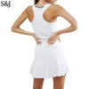 Wholesale Women White Mini Short Sexy Sport Skirt Ladies Tennis Dress