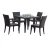 Import Wicker patio dining set garden rattan chair outdoor restaurant furniture from China